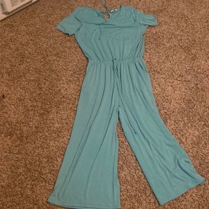 Bright blue long romper!